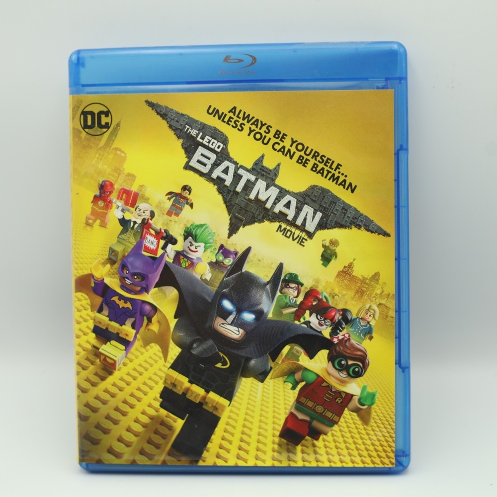 The Lego Batman Movie DVD Blu-Ray 2017 DC Comics Gotham Joker Vigilante Bat Cave